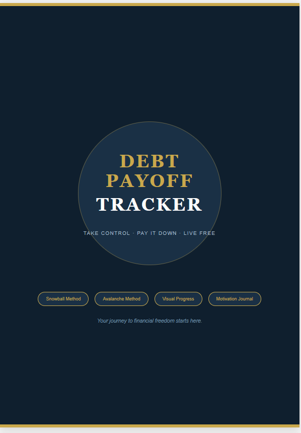 Debt Payoff Tracker Digital Planner | Debt Snowball &amp; Avalanche PDF