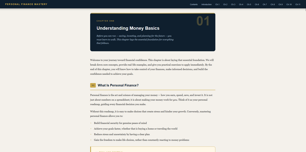 Personal Finance Mastery Ebook