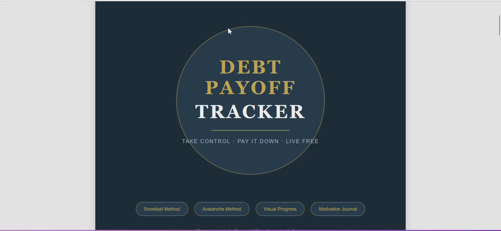 Debt Payoff Tracker Digital Planner | Debt Snowball &amp; Avalanche PDF